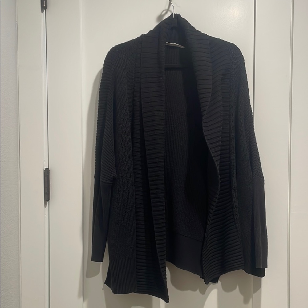 Athleta Women's Black Open-Front Sweater size small